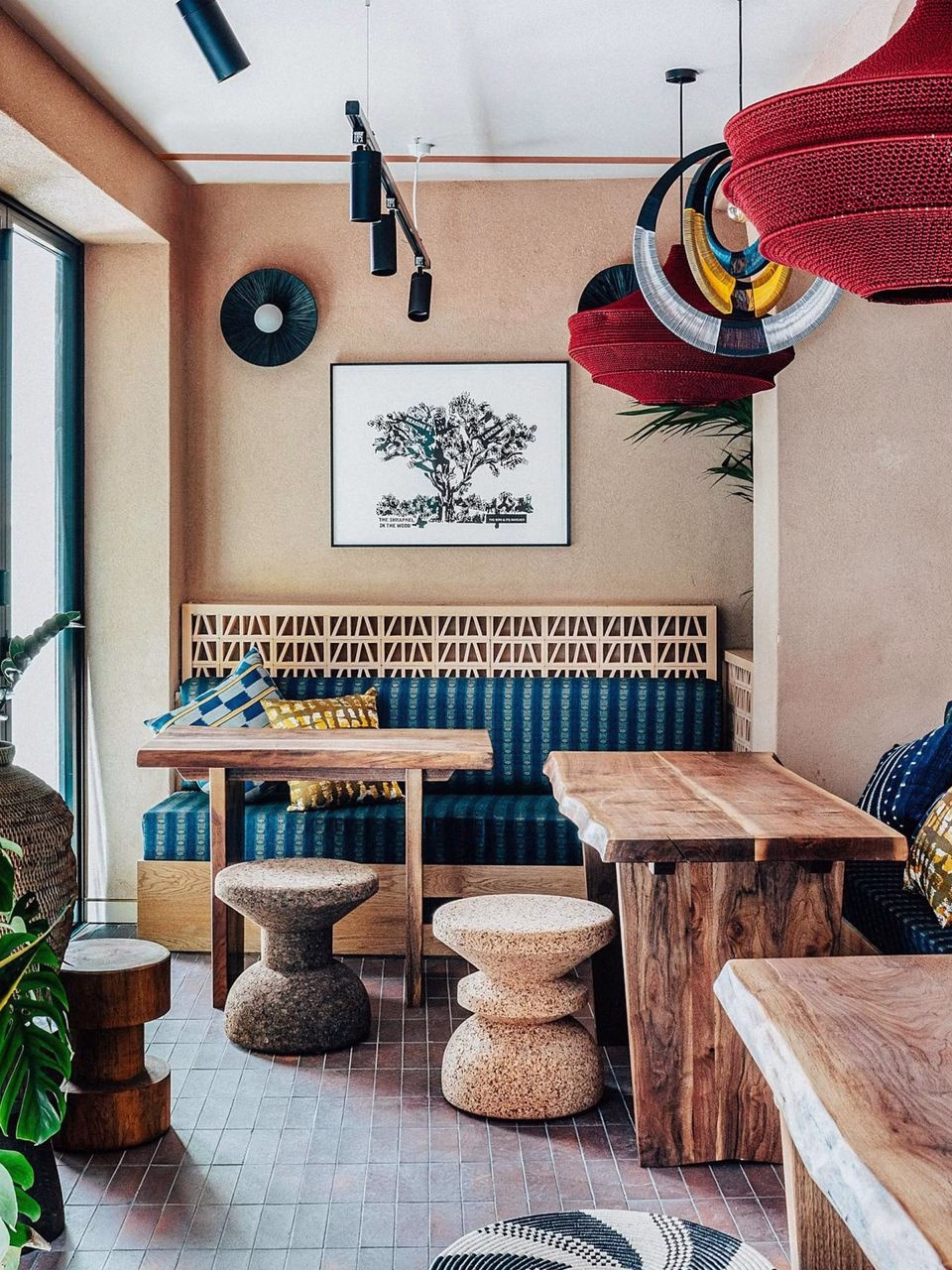 Cafe with African design as the inspiration.